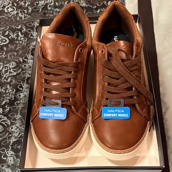 Nautica Other - Nautica Men's Brown Casual Sneakers, size 10, new with tags